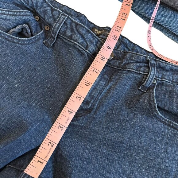 Mossimo Premium Denim Dark Wash Straight Jeans Size 10 Mid Rise Stretch Classic - Picture 10 of 10